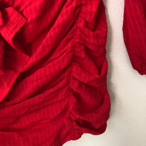 Lovers and Friends Kelsea Red One Shoulder Mini Dress - Picture 4 of 6